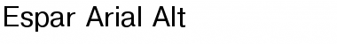 Espar Arial Alt Font