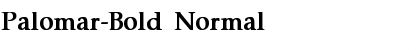 Palomar-Bold Normal Font