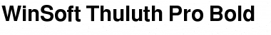 WinSoft Thuluth Pro Bold Font