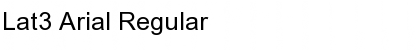 Lat3 Arial Font