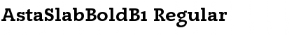 AstaSlabBoldB1 Regular Font