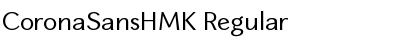 CoronaSansHMK Regular Font