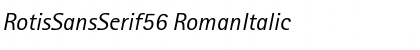 RotisSansSerif56 RomanItalic Font