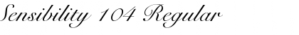 Sensibility 104 Regular Font