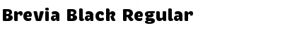 Brevia Black Regular Font
