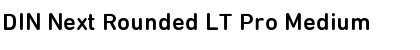 DIN Next Rounded LT Pro Medium Font