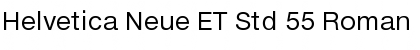 Helvetica Neue ET Std 55 Roman Font