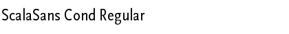 ScalaSans Cond Regular Font