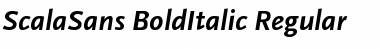ScalaSans-BoldItalic Font