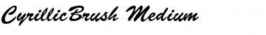 CyrillicBrush Font