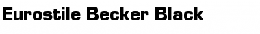 Eurostile Becker Black Font