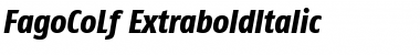 FagoCoLf-ExtraboldItalic Bold Italic Font