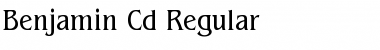 Benjamin-Cd Regular Font