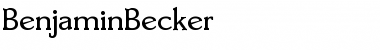 BenjaminBecker Font
