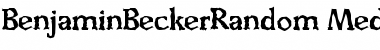BenjaminBeckerRandom-Medium Font
