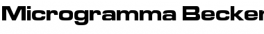 Microgramma Becker Bold Extd Regular Font
