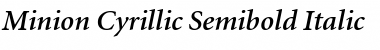 Minion Cyrillic Semibold Font