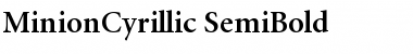 MinionCyrillic-SemiBold Font