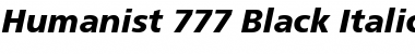 Humnst777 Blk BT Black Italic Font