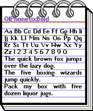 01Phonetix Bold animated font preview
