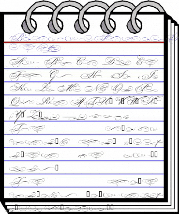 BickhamScriptOrniments2 Regular animated font preview
