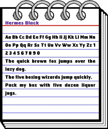 Hermes Regular animated font preview