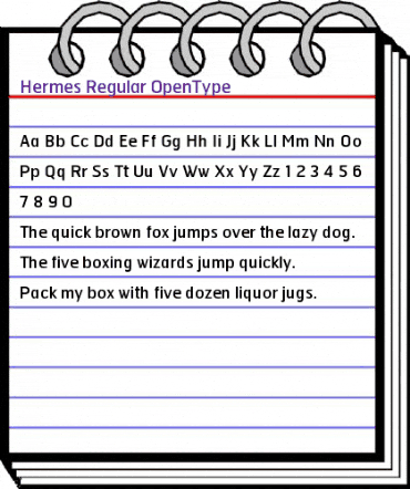 Hermes Regular animated font preview Hermes Regular animated font preview